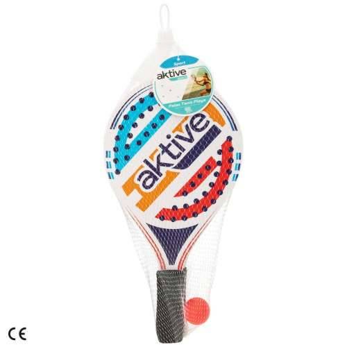Reketi za Plažu s Lopticom Aktive Drvo 19,5 x 38 cm (24 kom.) Cijena