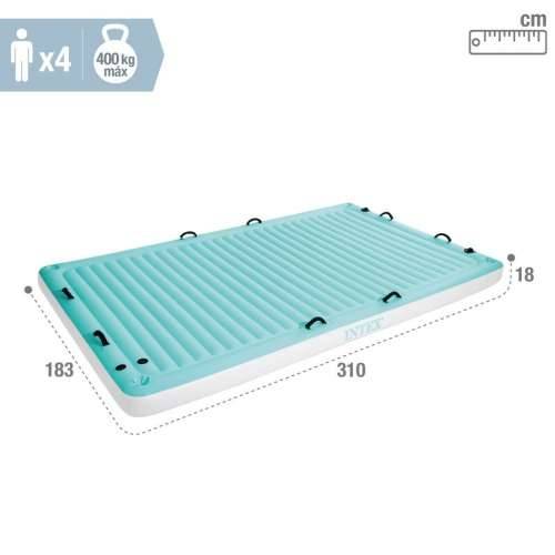 Plutača za bazen na napuhavanje Intex Deka Bijela Turkizno 310 x 18 x 183 cm Cijena