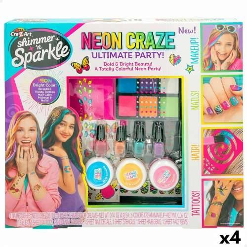 Set ljepote Cra-Z-Art Ultimate Party 10 x 1 x 7,5 cm Children’s Neonski Nokti kosa tijelo 4 kom. Cijena