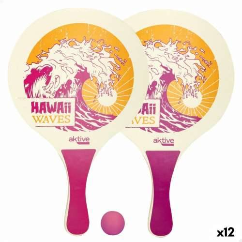 Reketi za Plažu s Lopticom Aktive Hawai Drvo 23,5 x 38 x 0,8 cm (12 kom.) Cijena