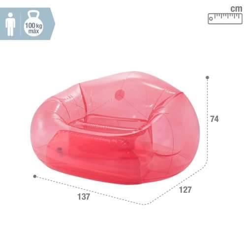 Fotelja na napuhavanje za bazen Intex Beanless Providan Roza 137 x 74 x 127 cm (4 kom.) Cijena