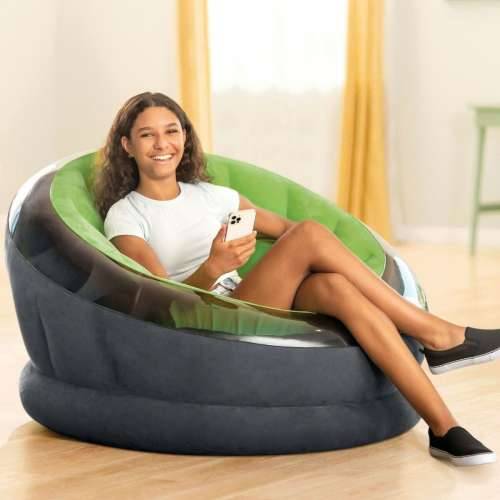 Fotelja na napuhavanje Intex Empire Zelena 112 x 109 x 60 cm (3 kom.) Cijena