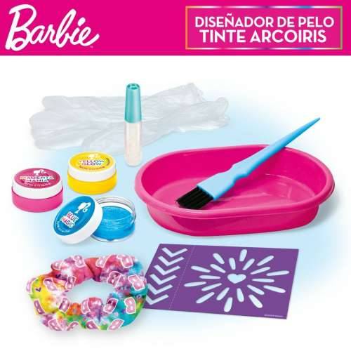Frizerski Set Barbie Rainbow Tie 15,5 x 10,5 x 2,5 cm Kosa s Pramenovima Pisana Cijena