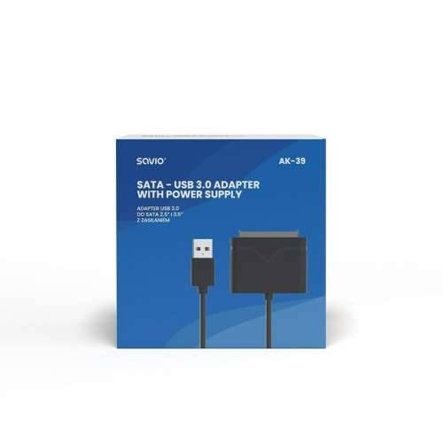 USB kabel SATA III Savio AK-39 Crna 50 cm Cijena
