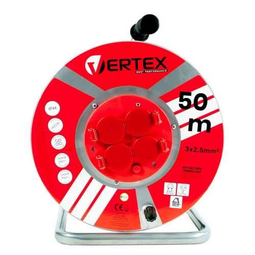 Produžni Kabel Vertex PB50METAL Crna Srebro 50 m Cijena
