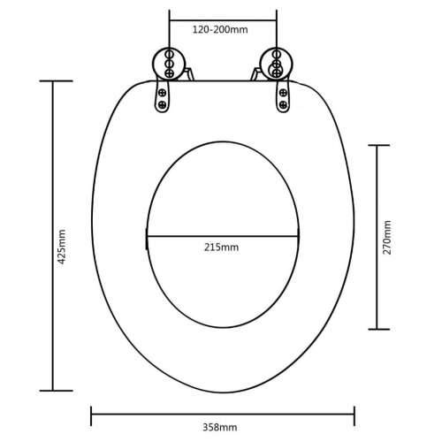 Sjedalo za WC školjku MDF jednostavni dizajn Cijena