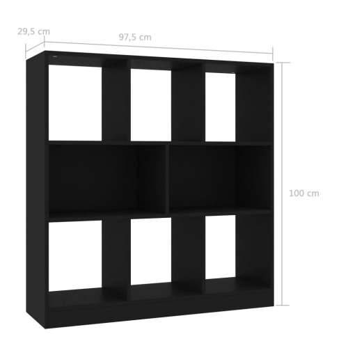 Ormarić za knjige crni 97,5 x 29,5 x 100 cm od iverice Cijena