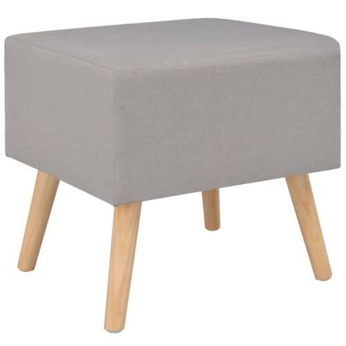 Noćni ormarići od tkanine 2 kom sivi 40 x 35 x 40 cm - Siva 2 Cijena