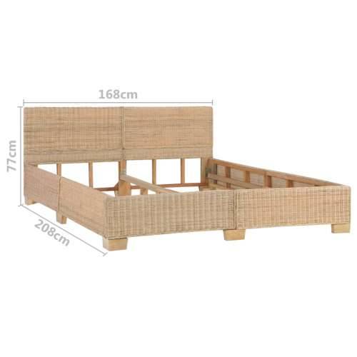 Ručno tkani okvir za krevet od pravog ratana 160 x 200 cm - Smeđa 160 x 200 cm Cijena