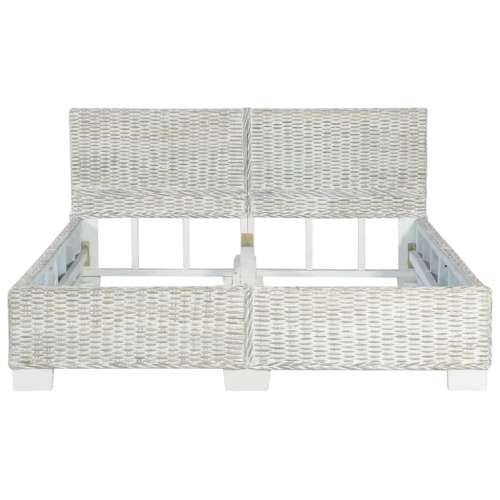 Okvir za krevet od prirodnog ratana sivi 140 x 200 cm Cijena