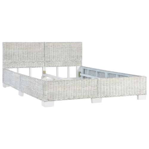 Okvir za krevet od prirodnog ratana sivi 140 x 200 cm - Siva 140 x 200 cm Cijena
