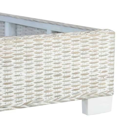 Okvir za krevet od prirodnog ratana sivi 140 x 200 cm - Siva 140 x 200 cm Cijena