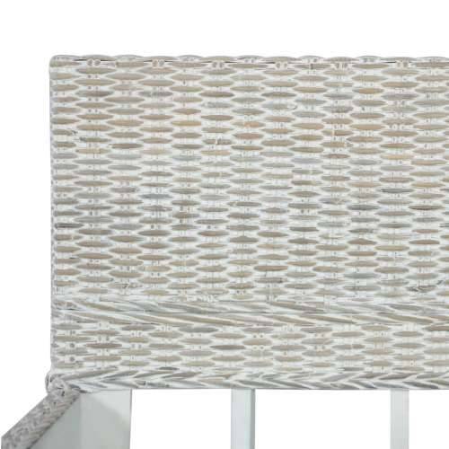 Okvir za krevet od prirodnog ratana sivi 160 x 200 cm Siva 160 x 200 cm Cijena