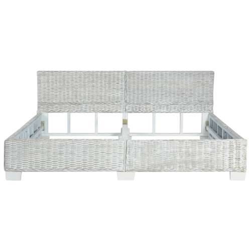 Okvir kreveta sivi od prirodnog ratana 180 x 200 cm Cijena