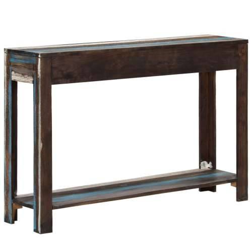 Konzolni stol od masivnog drva starinski 118 x 30 x 80 cm Cijena