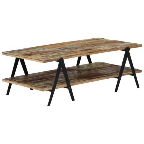 Stolić za kavu od masivnog obnovljenog drva 115 x 60 x 40 cm - Šareni 1 Cijena