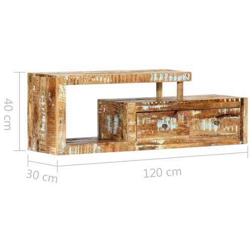 TV ormarić od masivnog obnovljenog drva 120 x 30 x 40 cm Cijena