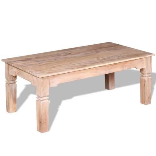 Stolić za kavu od bagremovog drva 110 x 60 x 45 cm - Smeđa 1 110 cm Cijena