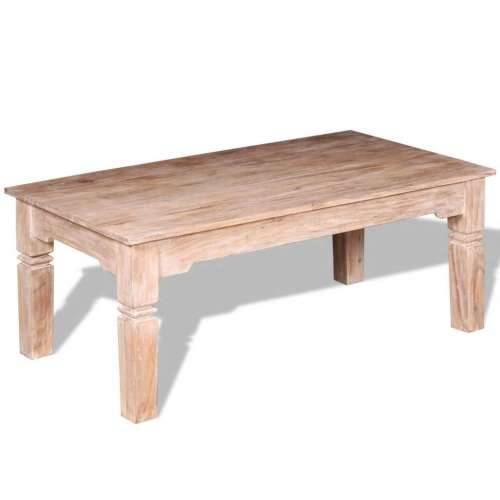 Stolić za kavu od bagremovog drva 110 x 60 x 45 cm - Smeđa 1 110 cm Cijena