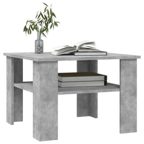 Stolić za kavu siva boja betona 60 x 60 x 42 cm od iverice Cijena