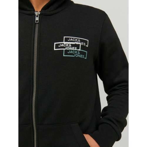 Unisex Majica s Kapuljačom Jack & Jones JCOSPACE LOGO SWEAT 12221210 Crna Cijena
