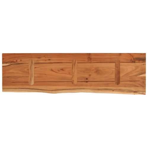 Zidna polica 100x30x2,5 cm pravokutna bagremovo drvo živi rub - Prirodna 100 x 30 x 2.5 cm 1 Masivno bagremovo drvo Cijena