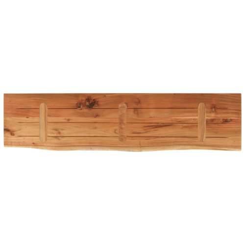 Zidna polica 120x30x2,5 cm pravokutna bagremovo drvo živi rub - Prirodna 120 x 30 x 2.5 cm 1 Masivno bagremovo drvo Cijena