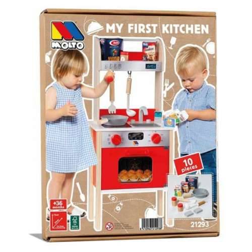 Igračka kuhinja Moltó 21293 Drvo Crvena (10 pcs) Cijena