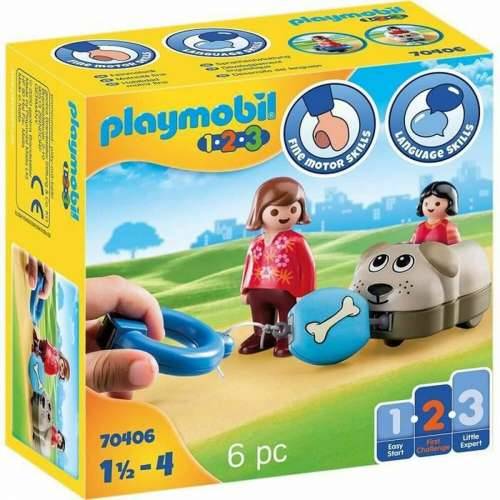 Playset Playmobil 1.2.3 Pas djeca 70406 (6 pcs) Cijena