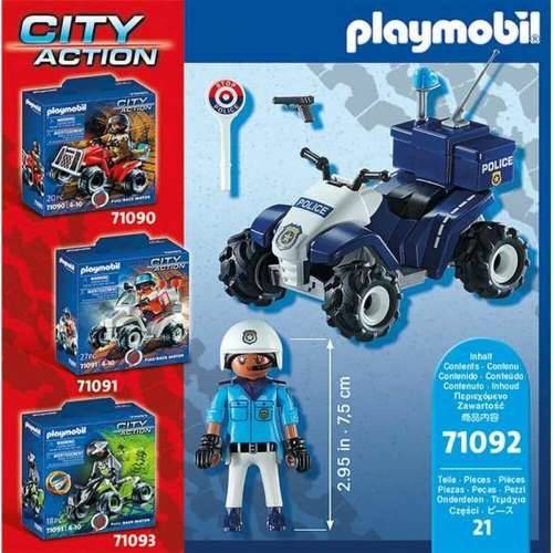 Set za Igru Vozila Playmobil Speed Quad City Action 71092 Policija (21 pcs) Cijena