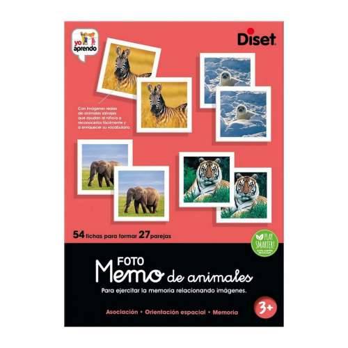 Edukativna Igra Diset Memo Photo Animales 54 Dijelovi Cijena