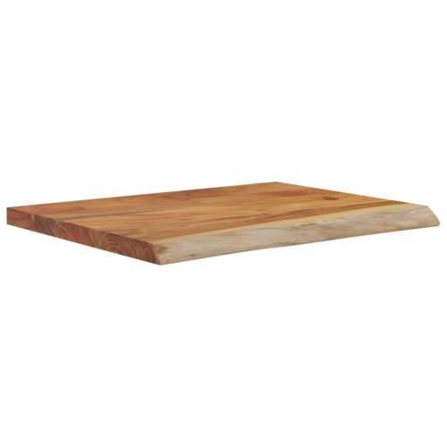 Zidna polica 50x40x2,5 cm pravokutna bagremovo drvo živi rub - Prirodna 50 x 40 x 2.5 cm 1 Masivno bagremovo drvo Cijena