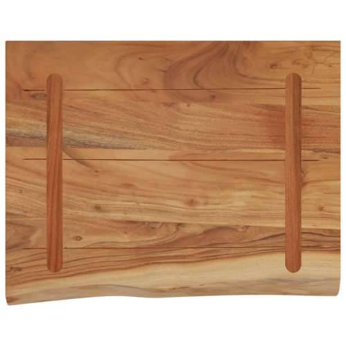 Zidna polica 50x40x2,5 cm pravokutna bagremovo drvo živi rub - Prirodna 50 x 40 x 2.5 cm 1 Masivno bagremovo drvo Cijena
