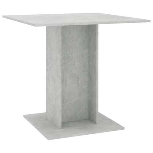 Blagovaonski stol siva boja betona 80 x 80 x 75 cm od iverice Cijena
