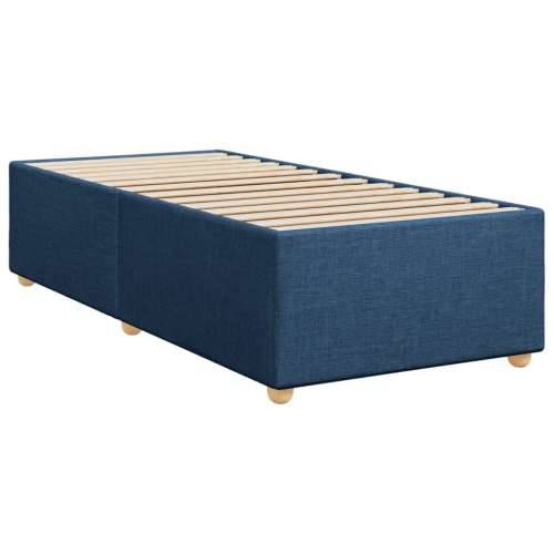 Krevet s oprugama i madracem plavi 80x200 cm od tkanine - Plava 80 x 200 cm Dizajn s gumbima Cijena