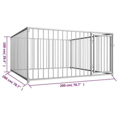 Vanjski kavez za pse 200 x 200 x 100 cm Cijena