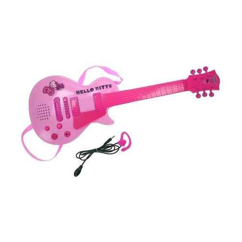 Gitara za Djecu Hello Kitty Elektronika Mikrofon Roza Cijena