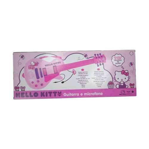 Gitara za Djecu Hello Kitty Elektronika Mikrofon Roza Cijena