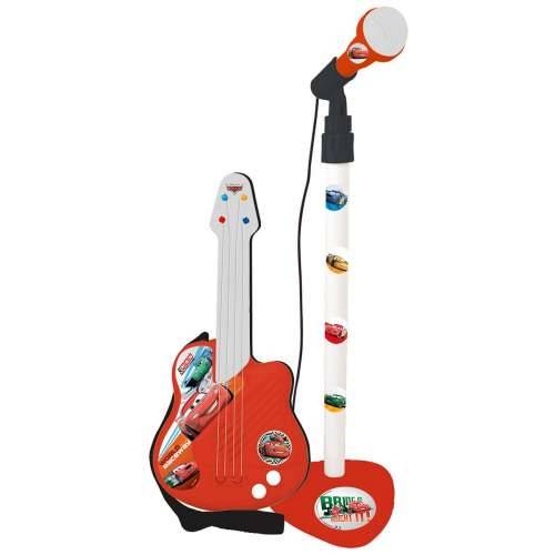 Glazbeni set Cars Mikrofon Gitara za Djecu Crvena Cijena