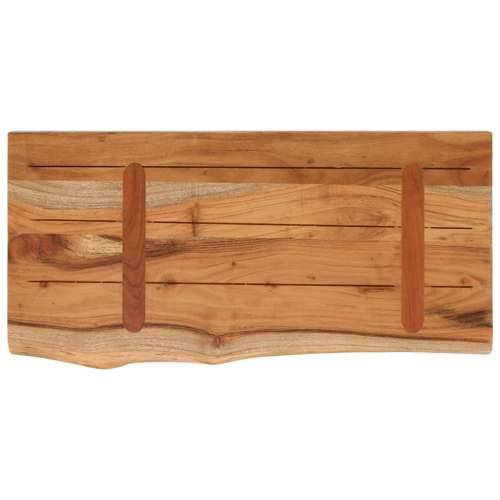 Zidna polica 60x30x2,5 cm pravokutna bagremovo drvo živi rub - Prirodna 60 x 30 x 2.5 cm 1 Masivno bagremovo drvo Cijena