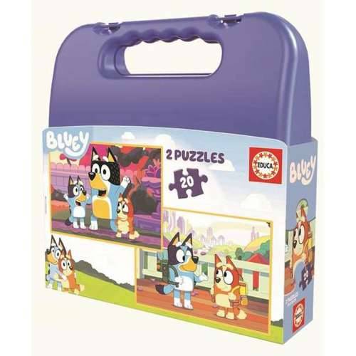 Set 2 Puzzle Bluey Kovčeg 20 Dijelovi Cijena