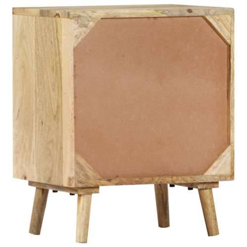 Noćni ormarić 40 x 30 x 50 cm od masivnog drva manga Cijena