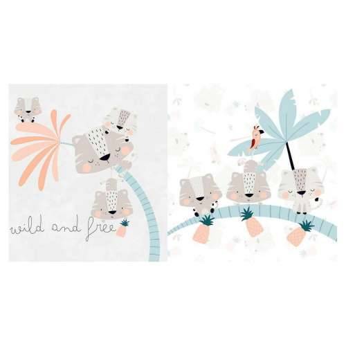 Zaštita za krevetić Cool Kids Wild And Free (60 x 60 x 60 + 40 cm) Cijena