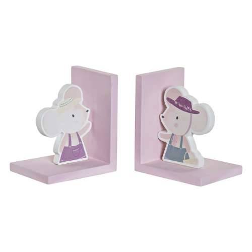 Grāmatbalsts DKD Home Decor LD-173251 12,5 x 9,5 x 14,5 cm Miš Children’s Drvo MDF (2 kom.) Cijena