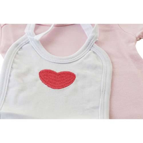 Set Odjeće DKD Home Decor Bijela Roza (2 kom.) Pamuk 0-6 Mjeseci Cijena