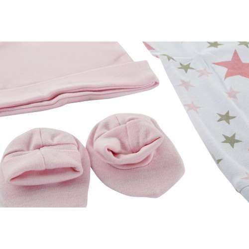 Set Odjeće DKD Home Decor Plava Roza 0-6 Mjeseci Zvijezde (7 Dijelovi) (2 kom.) Cijena