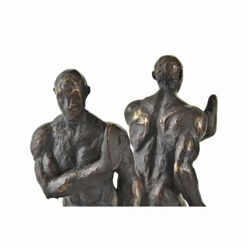 Grāmatbalsts DKD Home Decor Crna Bakar Smola Moški 14 x 8,4 x 25 cm Cijena
