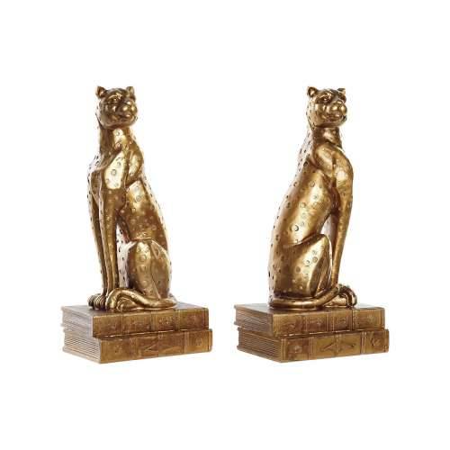 Grāmatbalsts DKD Home Decor Leopard Smola Kolonijalni (16 x 11 x 33 cm) Cijena