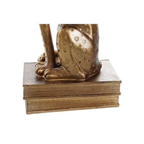 Grāmatbalsts DKD Home Decor Leopard Smola Kolonijalni (16 x 11 x 33 cm) Cijena