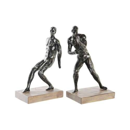 Grāmatbalsts DKD Home Decor 30,5 x 11 x 26 cm Drvo Smola Moški Loft Cijena
